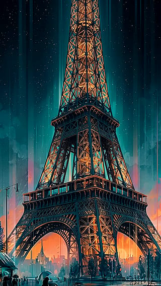 Steel Harmony Under the Stars / Phone Wallpaper Archives'