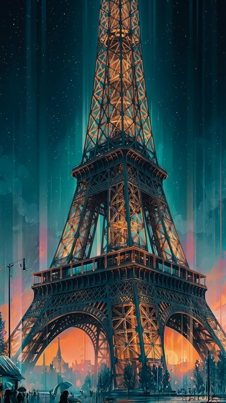 Steel Harmony Under the Stars / Phone Wallpaper Archives picture 1 of 1