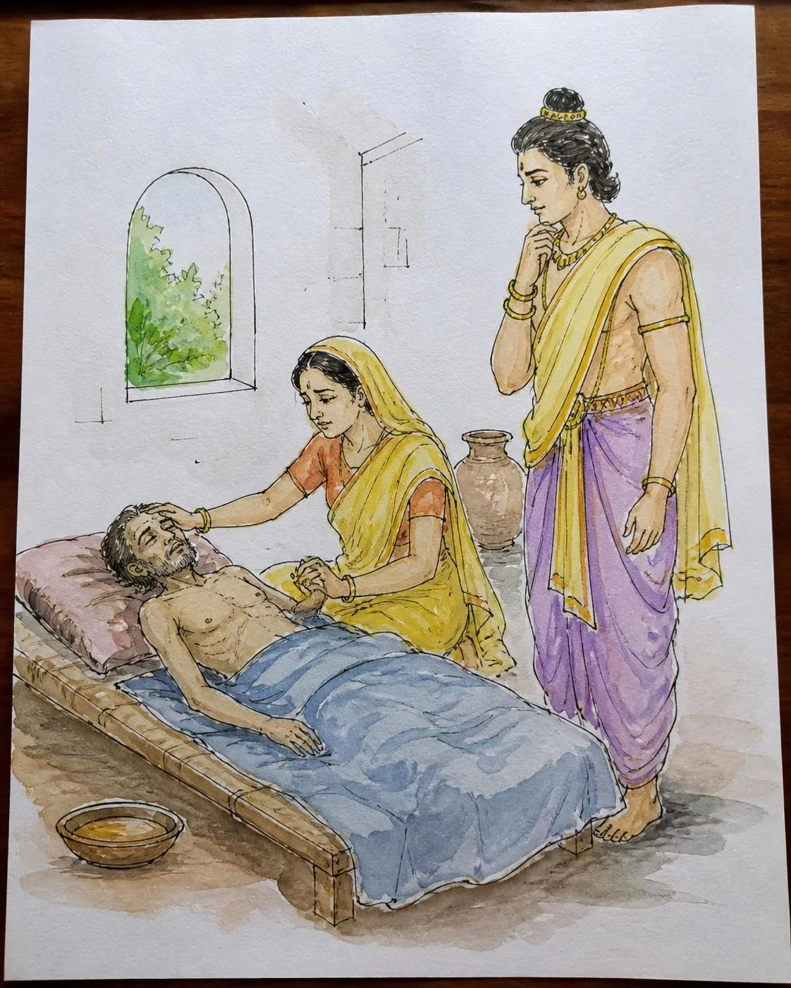 Trying to post these sketches of the life of Buddha there got me perma-banned from r/Buddhism picture 2 of 8