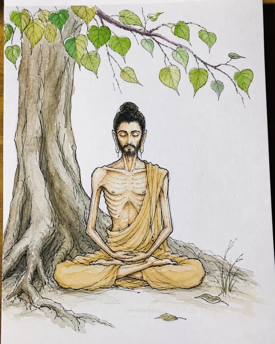Trying to post these sketches of the life of Buddha there got me perma-banned from r/Buddhism picture 3 of 8