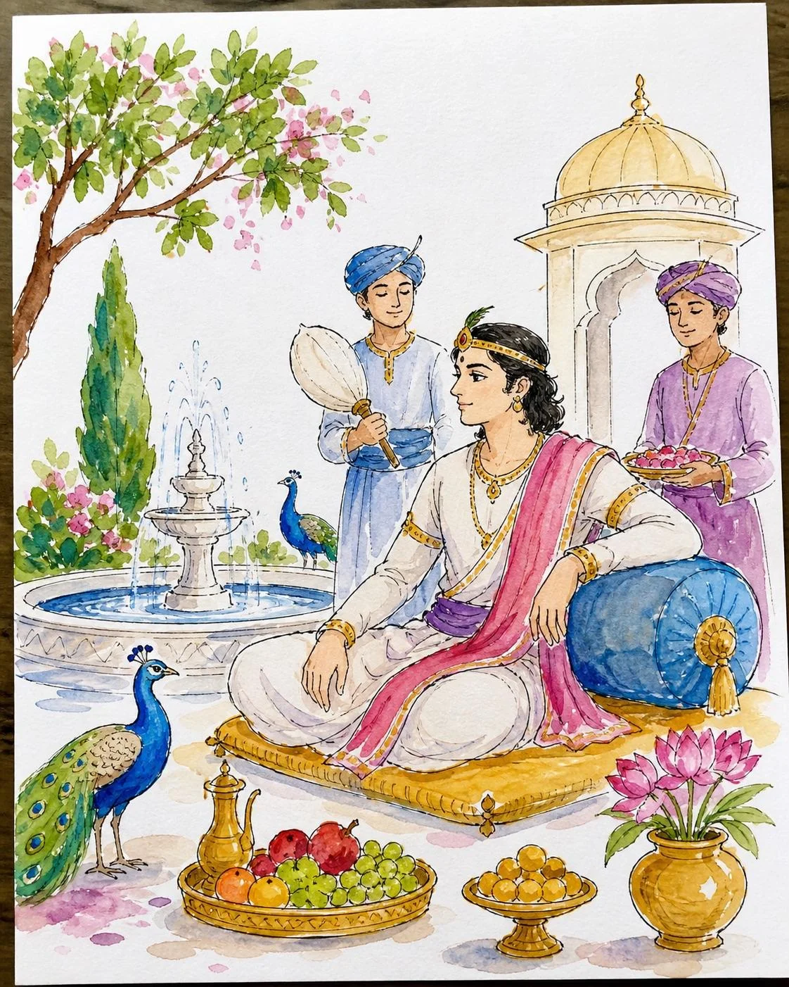 Trying to post these sketches of the life of Buddha there got me perma-banned from r/Buddhism picture 7 of 8