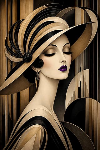 Art -Deco Portrait.'