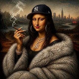 Modern NYC mona Lisa'