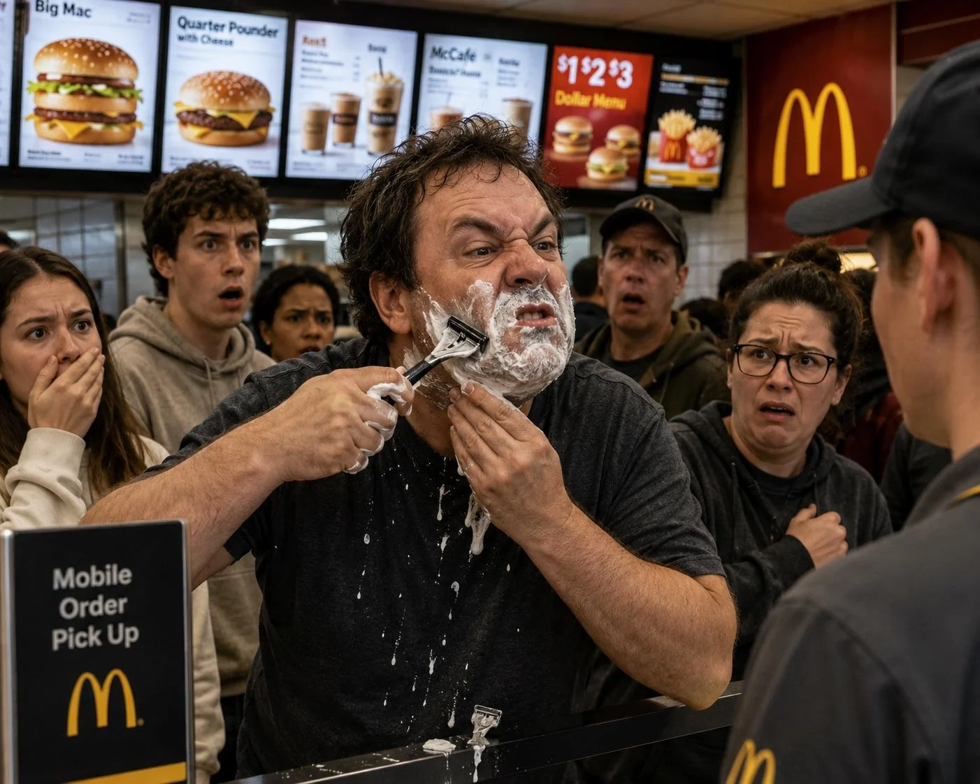 Everybody shave or I’m buying all the McNuggets picture 1 of 2