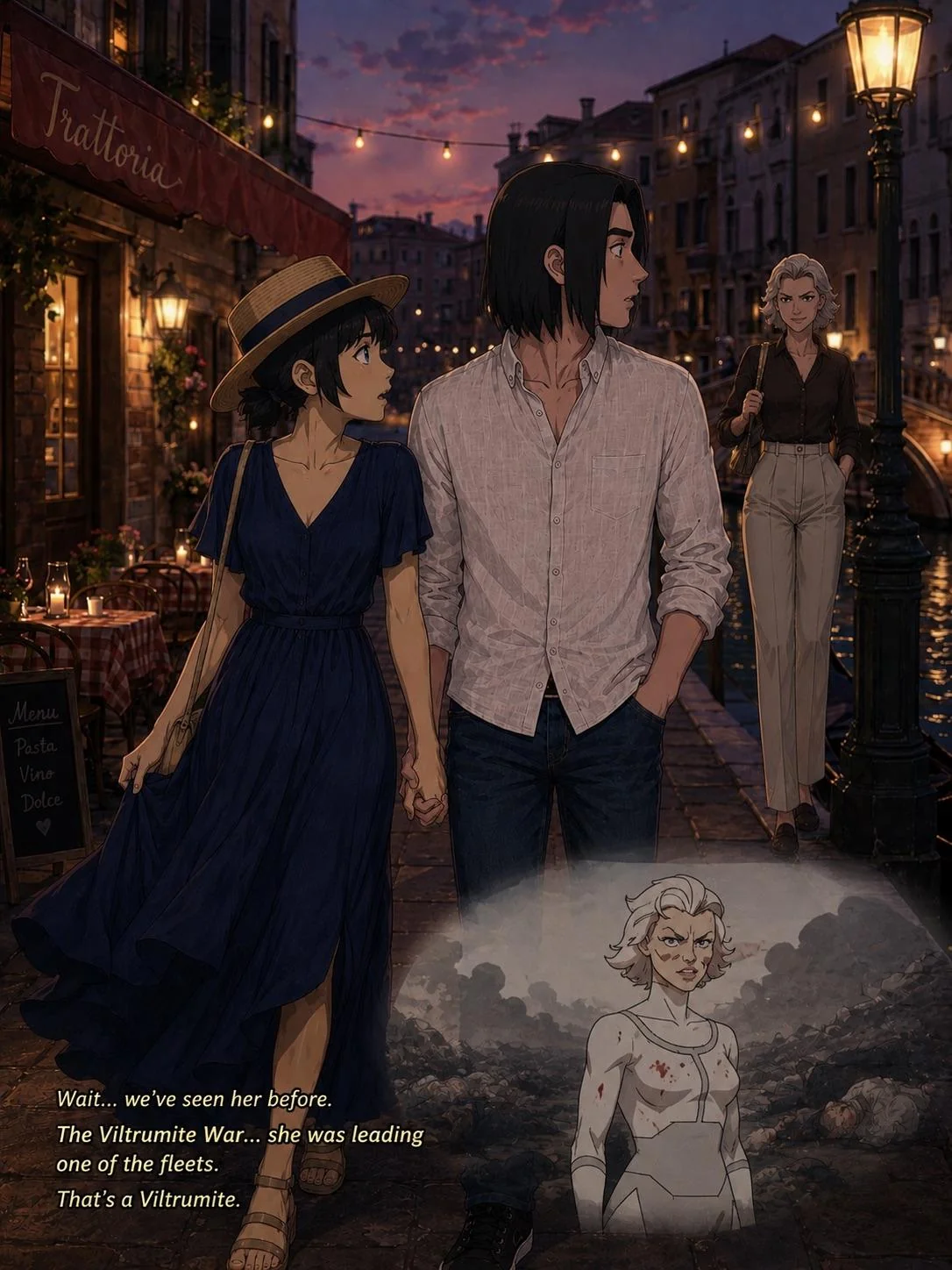 A romantic date in Venice but something’s not right. picture 3 of 6