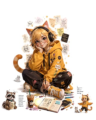 My MBTI-inspired IP character (ENFP) - A whimsical little fox'
