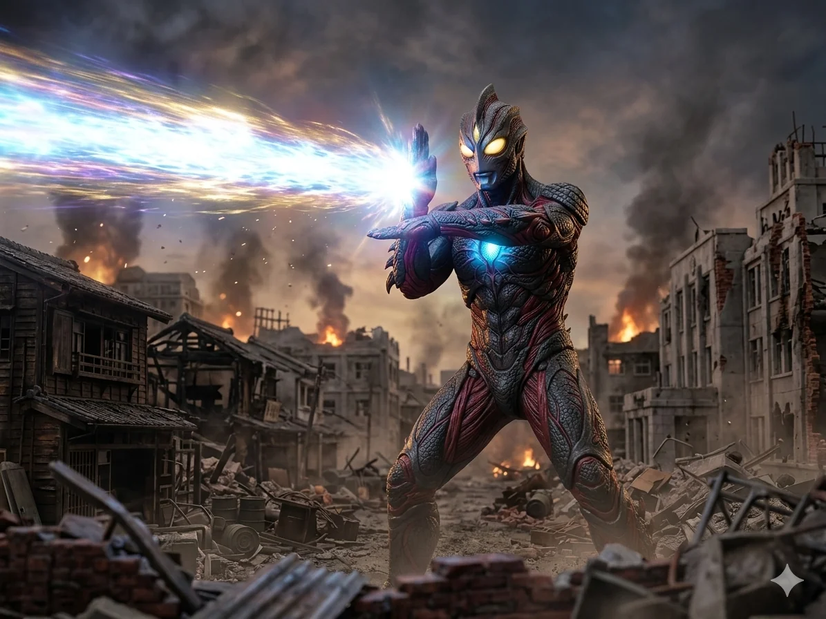 (Godzilla+1.0) GODZILLA PLUS ONE : Ultraman vs Godzilla - What if humans infected by G-cells could transform them into giant humanoid monsters? G細胞に感染した人間が、巨大な人型モンスターに変身できるとしたらどうなるだろうか？ picture 1 of 5