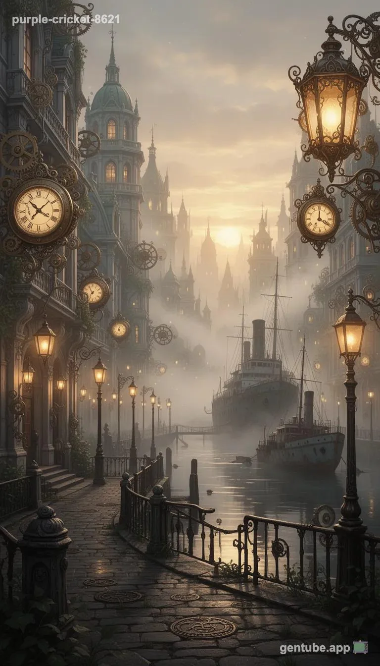 ⚙️ Today's Drop: The Clockwork Harbor | Steampunk Fantasy (1440x2560) picture 1 of 1