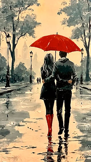 A Love Story Watched by Streetlights / Phone Wallpaper Archives'