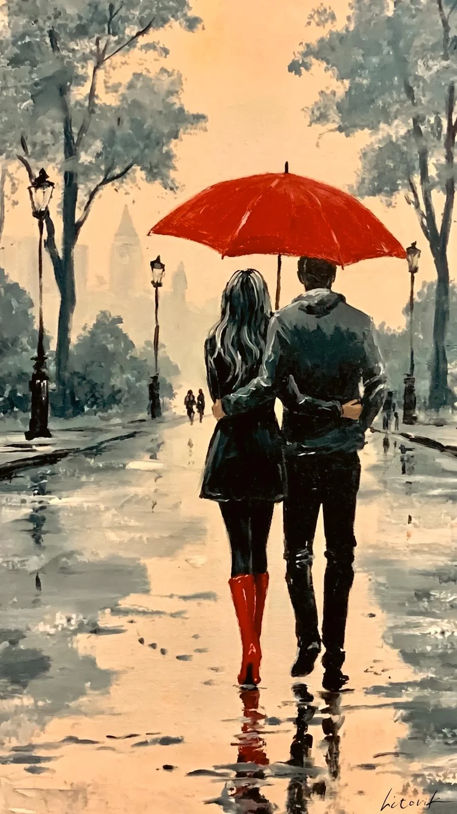 A Love Story Watched by Streetlights / Phone Wallpaper Archives picture 1 of 1