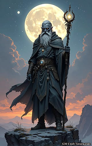 Mystic Duel at the Moonlit Summit'