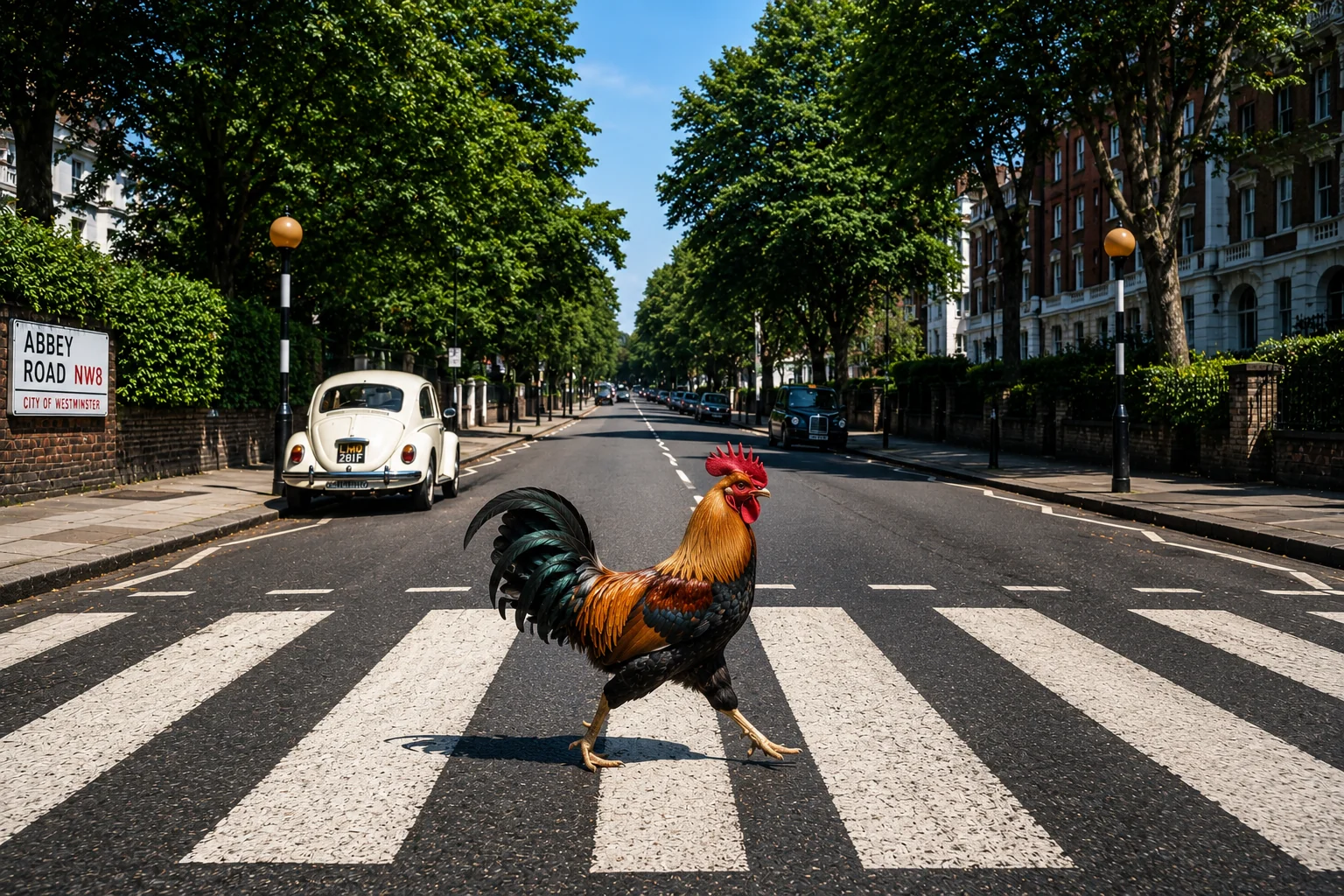 Abbey Road Series No10. - Why did the Chicken cross Abbey Road? To get to the "B" Side picture 1 of 1