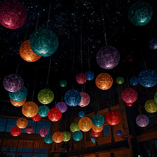 Colorful ceiling'