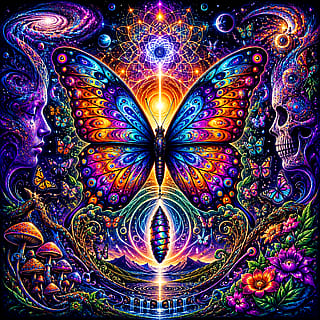 Psychedelic Butterfly 🦋'