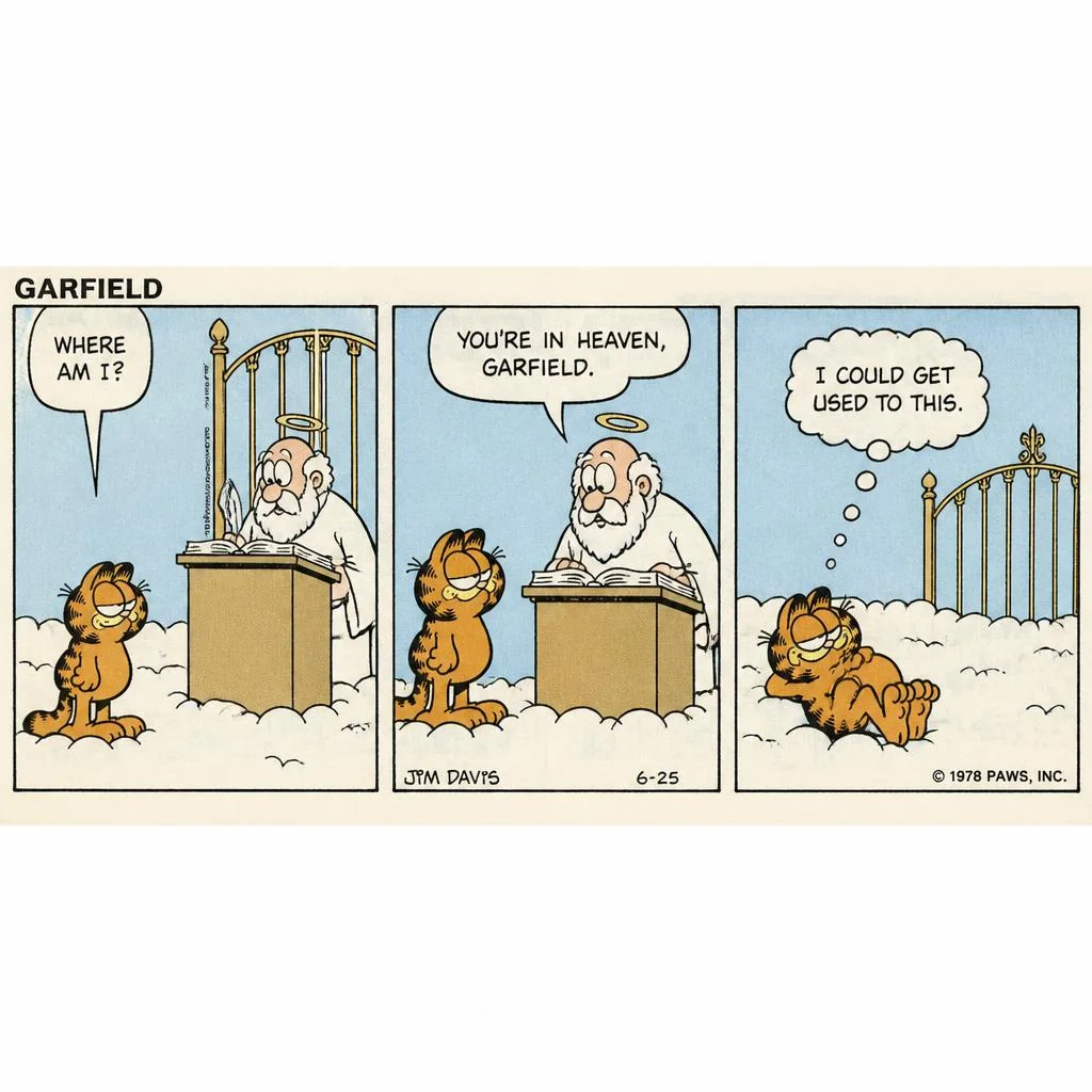 More Garfield comic strips I made with AI! picture 6 of 6