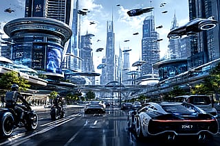 I used AI to Create This Futuristic City and the Result Looks Like 2150 😳'