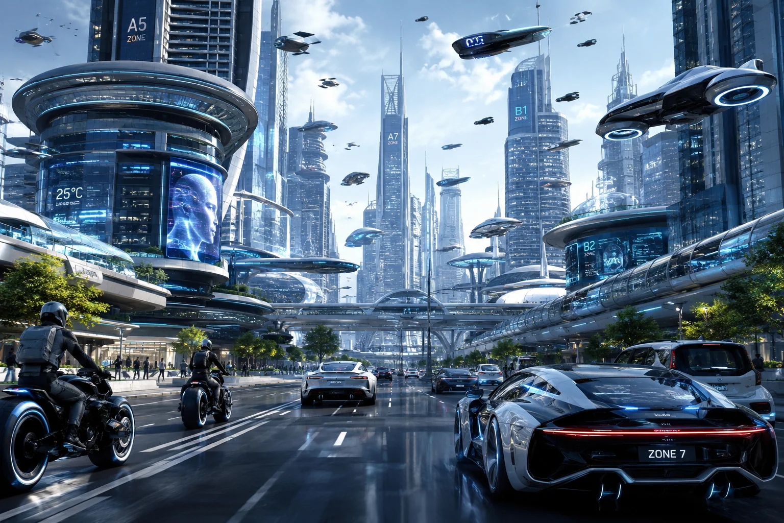 I used AI to Create This Futuristic City and the Result Looks Like 2150 😳 picture 1 of 1