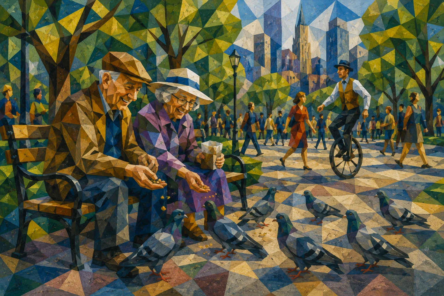 Cubist City-Scapes of Charitable Giving picture 1 of 3