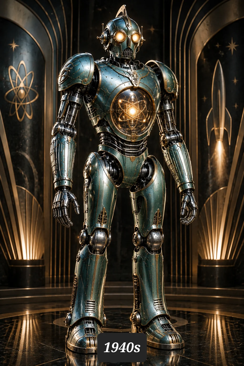 the same robot, but it was updated every decade. picture 1 of 11