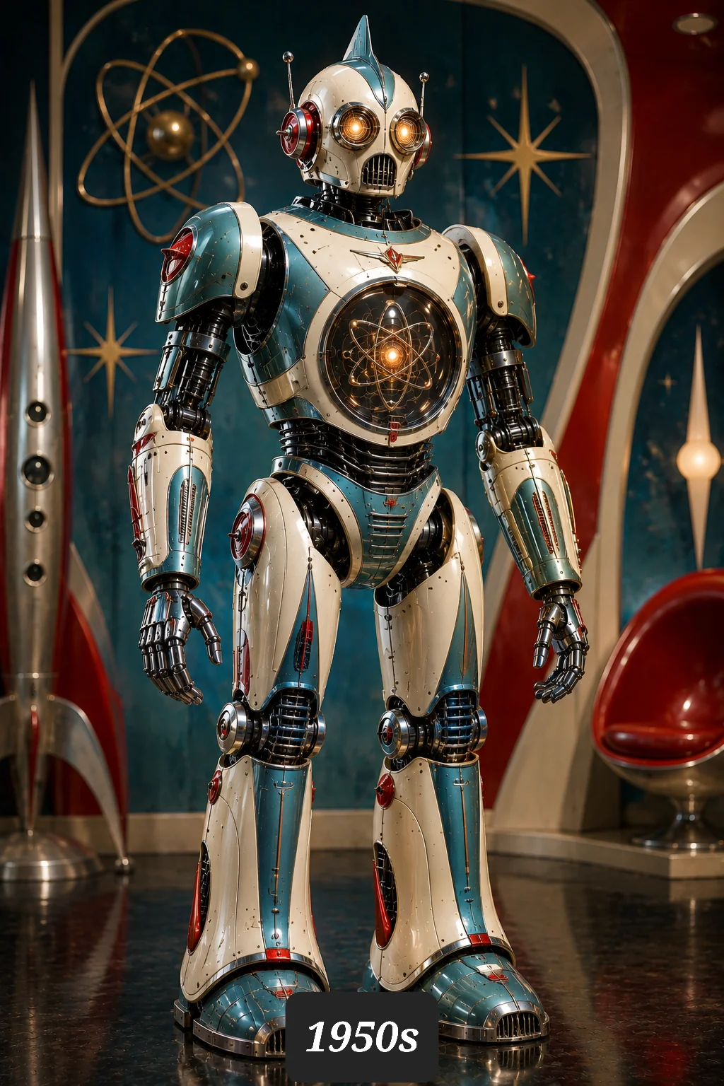 the same robot, but it was updated every decade. picture 9 of 11