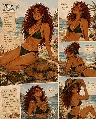 Vera On the Beach'