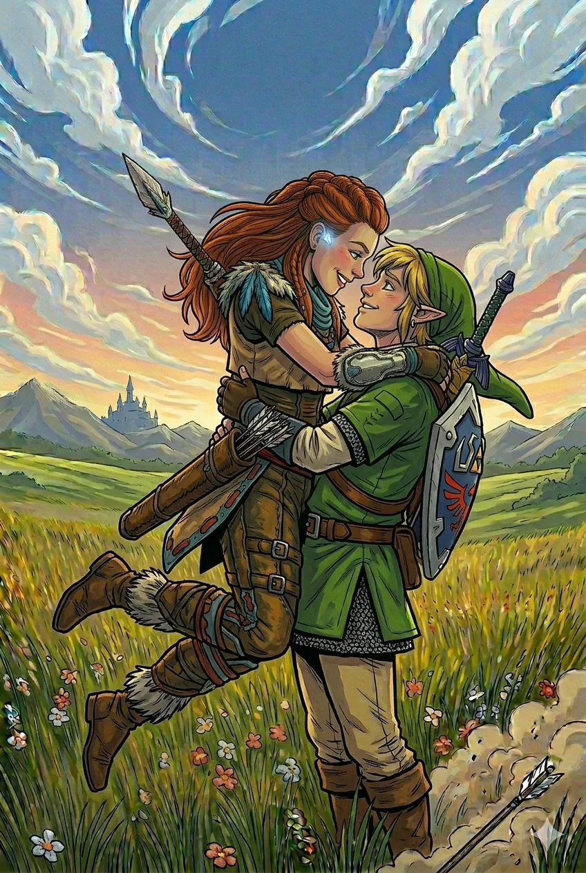 Aloy meets Link in Hyrule picture 3 of 15