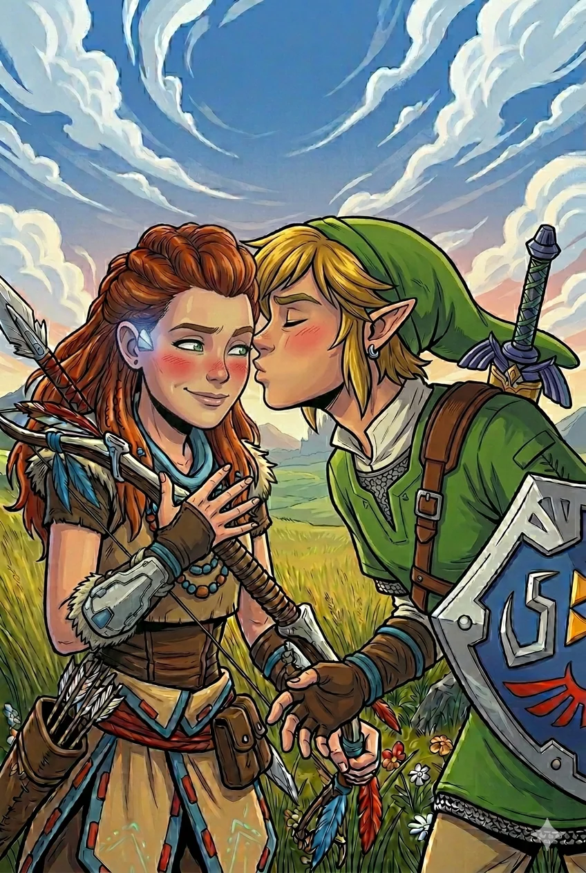 Aloy meets Link in Hyrule picture 4 of 15