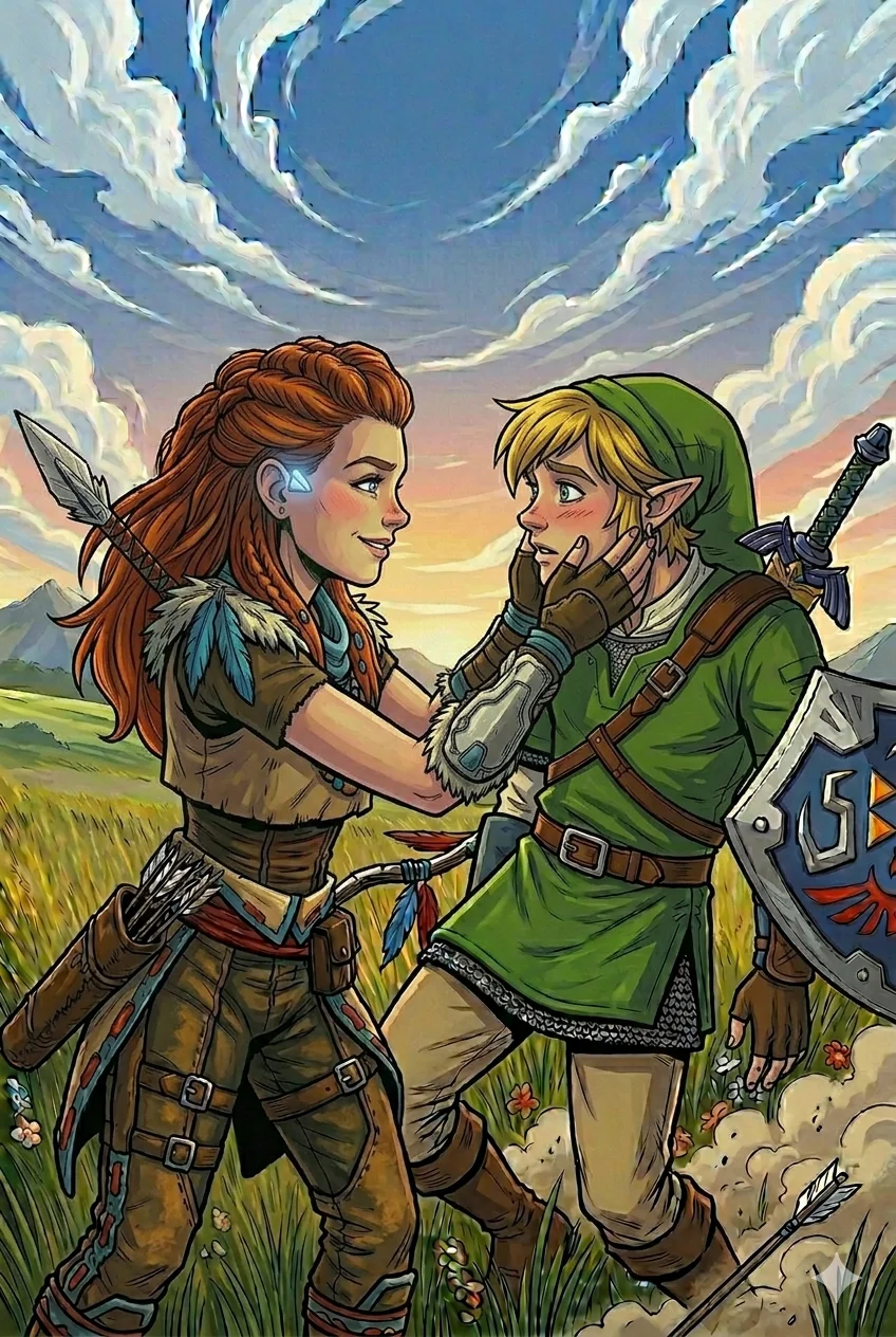 Aloy meets Link in Hyrule picture 11 of 15