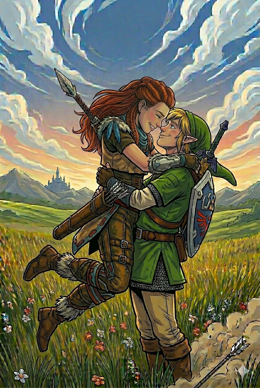 Aloy meets Link in Hyrule picture 12 of 15