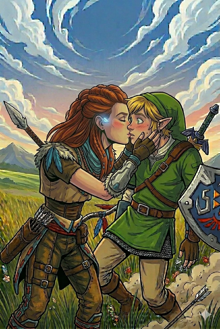 Aloy meets Link in Hyrule picture 14 of 15