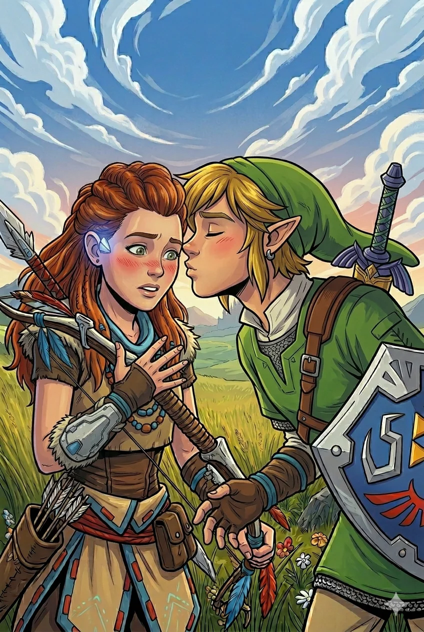 Aloy meets Link in Hyrule picture 15 of 15