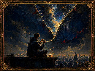 Sewing the night sky back together'