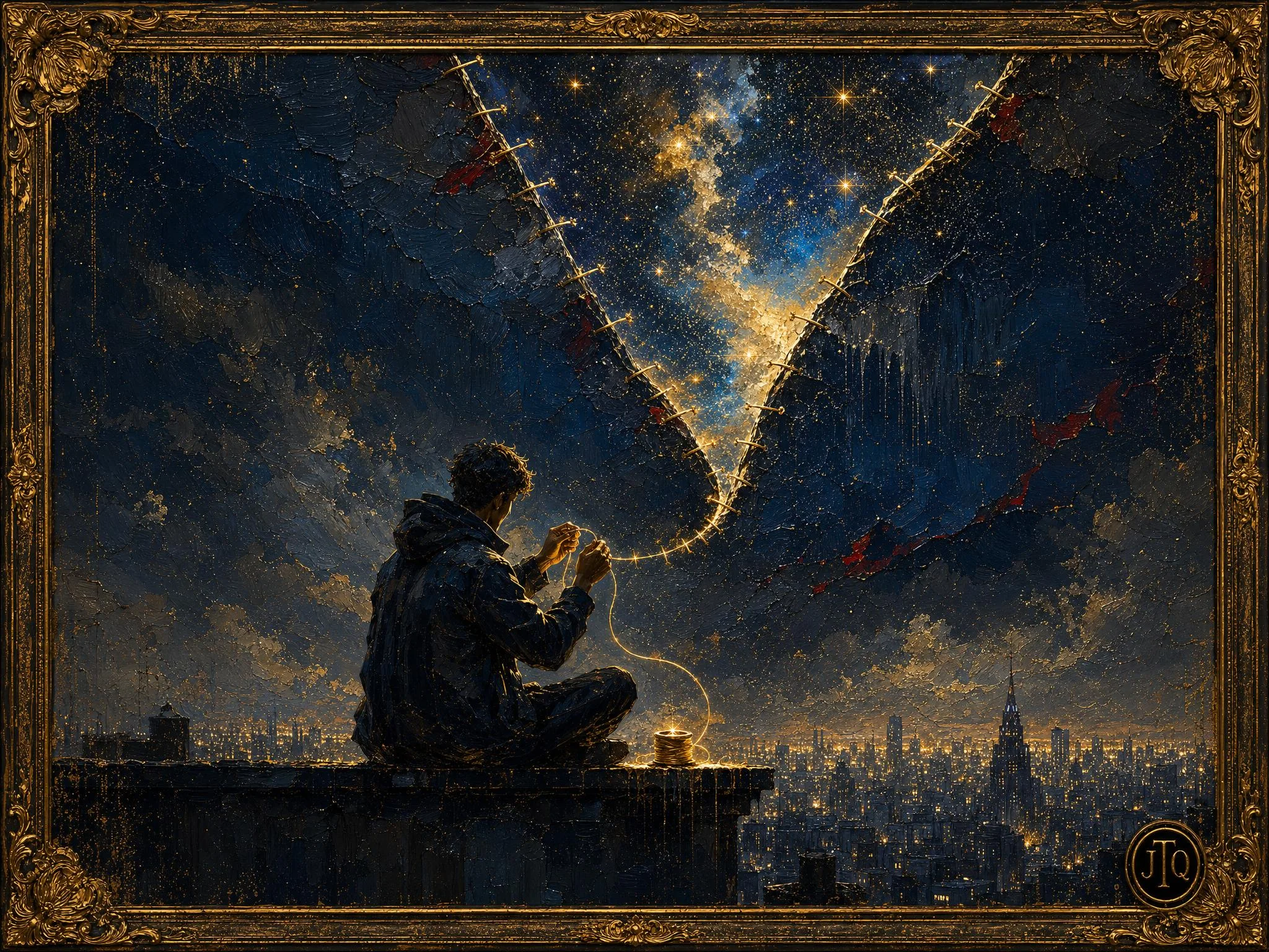 Sewing the night sky back together picture 1 of 1