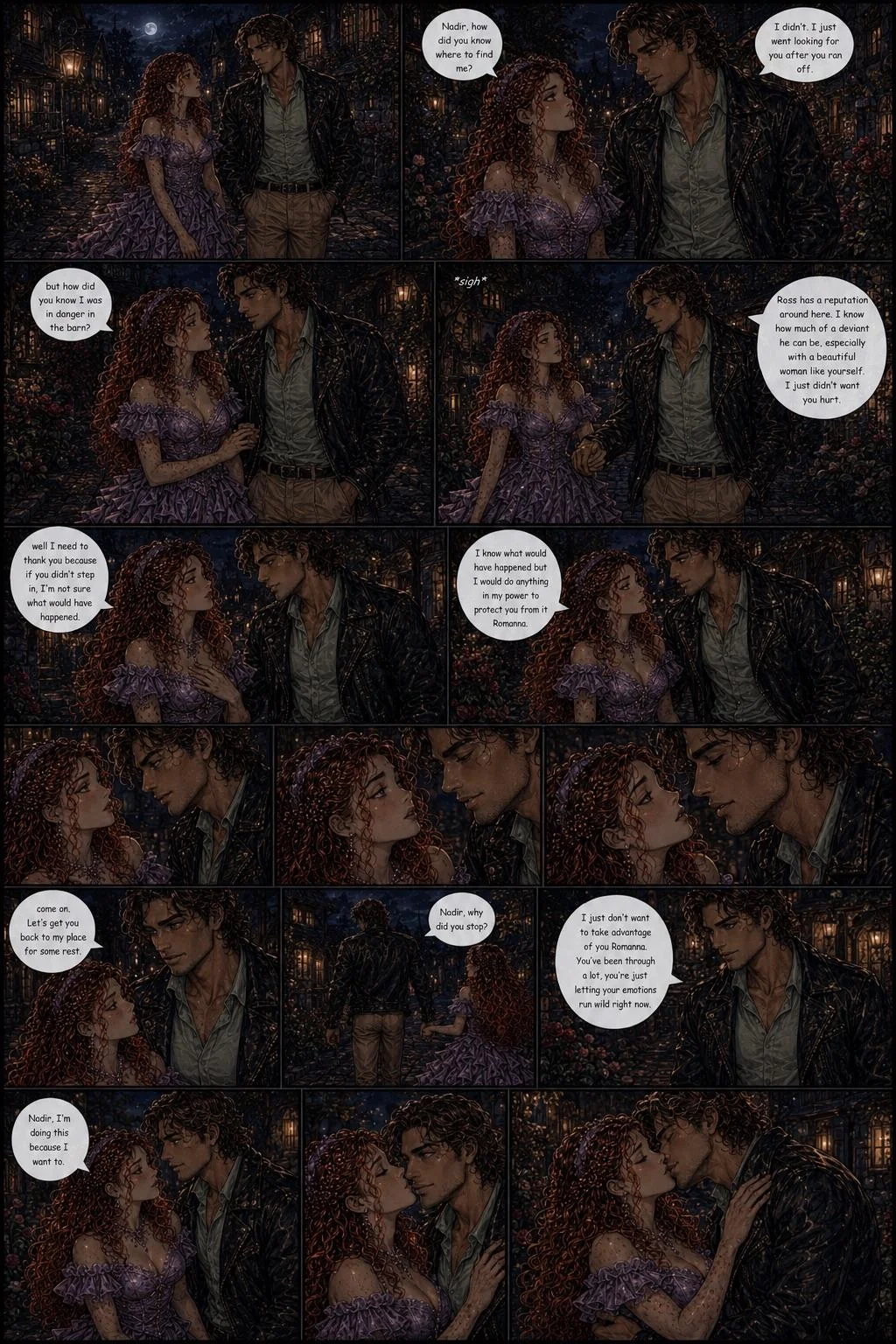 The Human Heart of a Vampire Princess Comic Book Story (Pages 17-35) picture 1 of 19