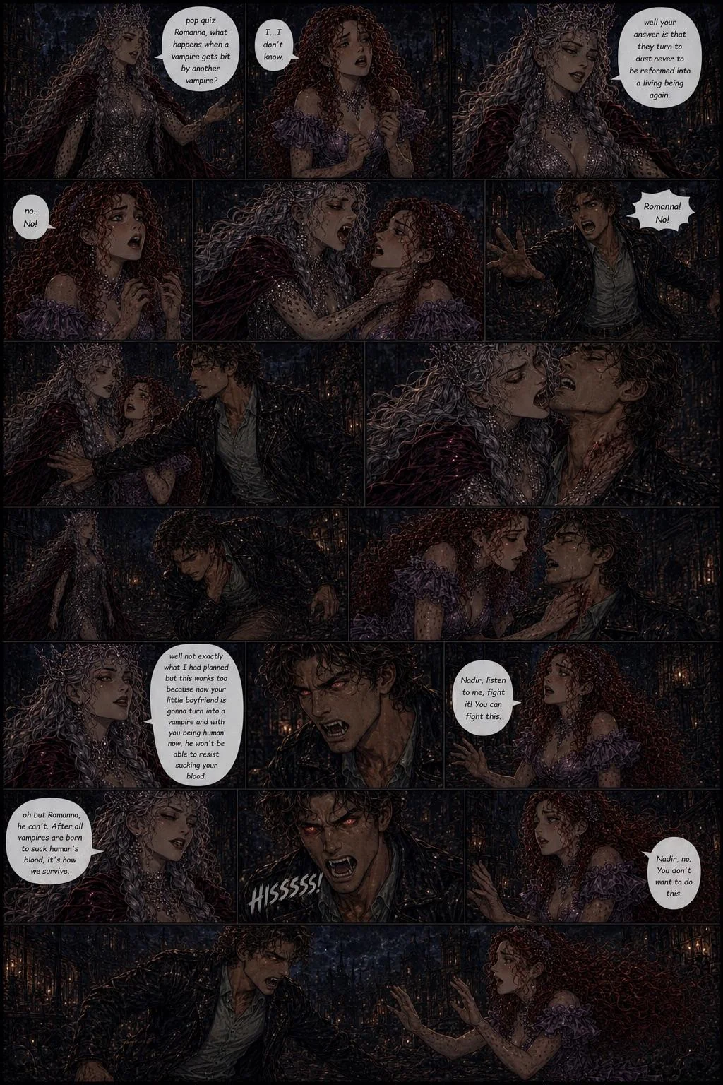 The Human Heart of a Vampire Princess Comic Book Story (Pages 17-35) picture 2 of 19