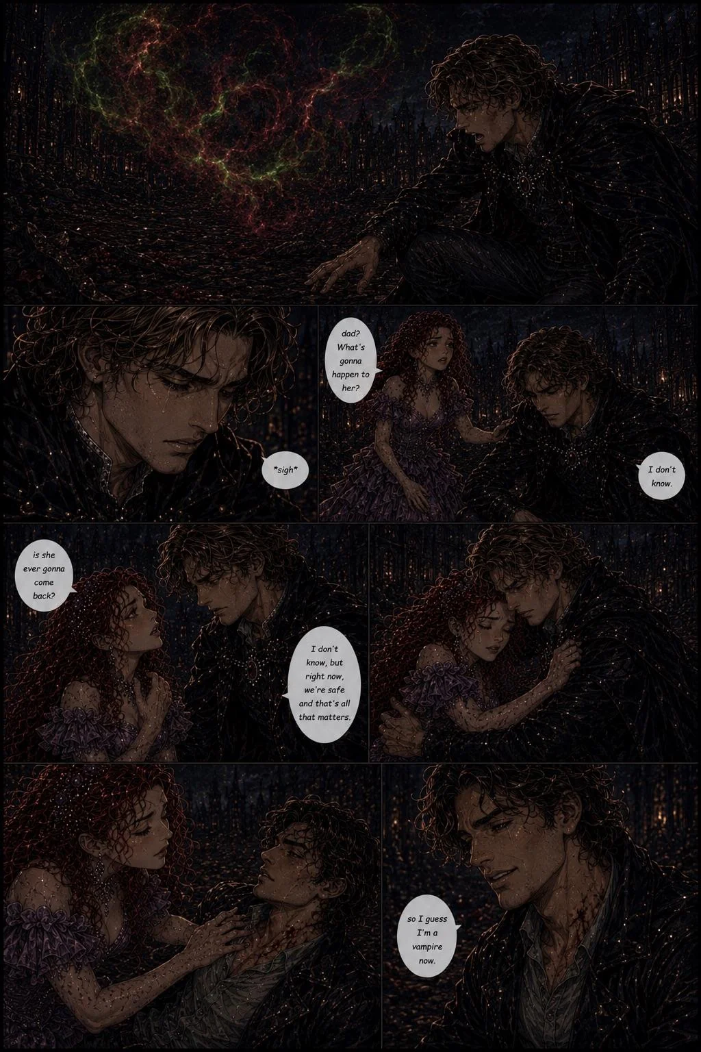 The Human Heart of a Vampire Princess Comic Book Story (Pages 17-35) picture 7 of 19