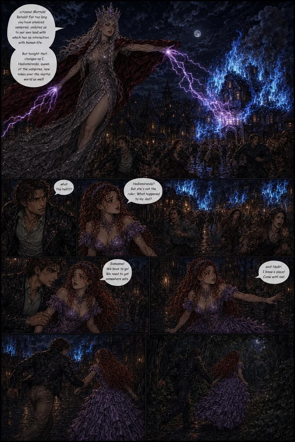 The Human Heart of a Vampire Princess Comic Book Story (Pages 17-35) picture 8 of 19