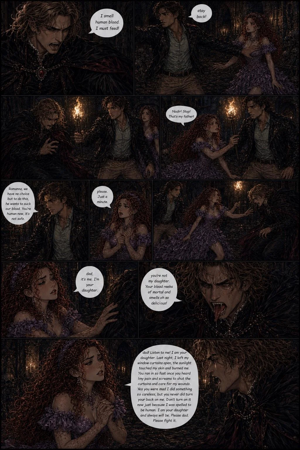 The Human Heart of a Vampire Princess Comic Book Story (Pages 17-35) picture 16 of 19