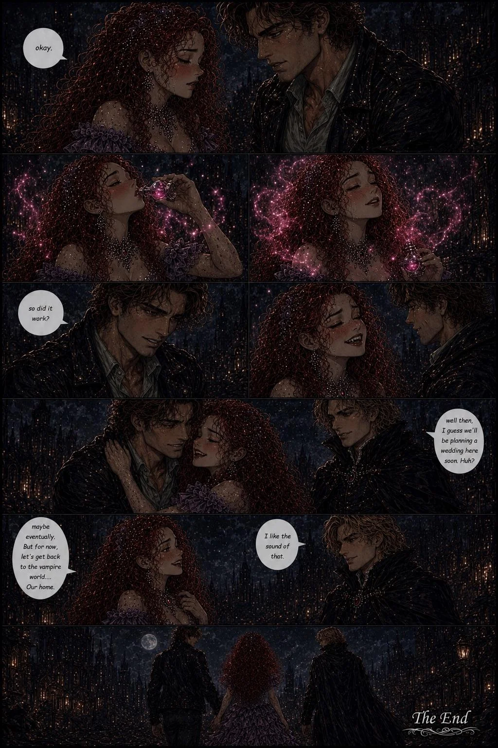 The Human Heart of a Vampire Princess Comic Book Story (Pages 17-35) picture 17 of 19