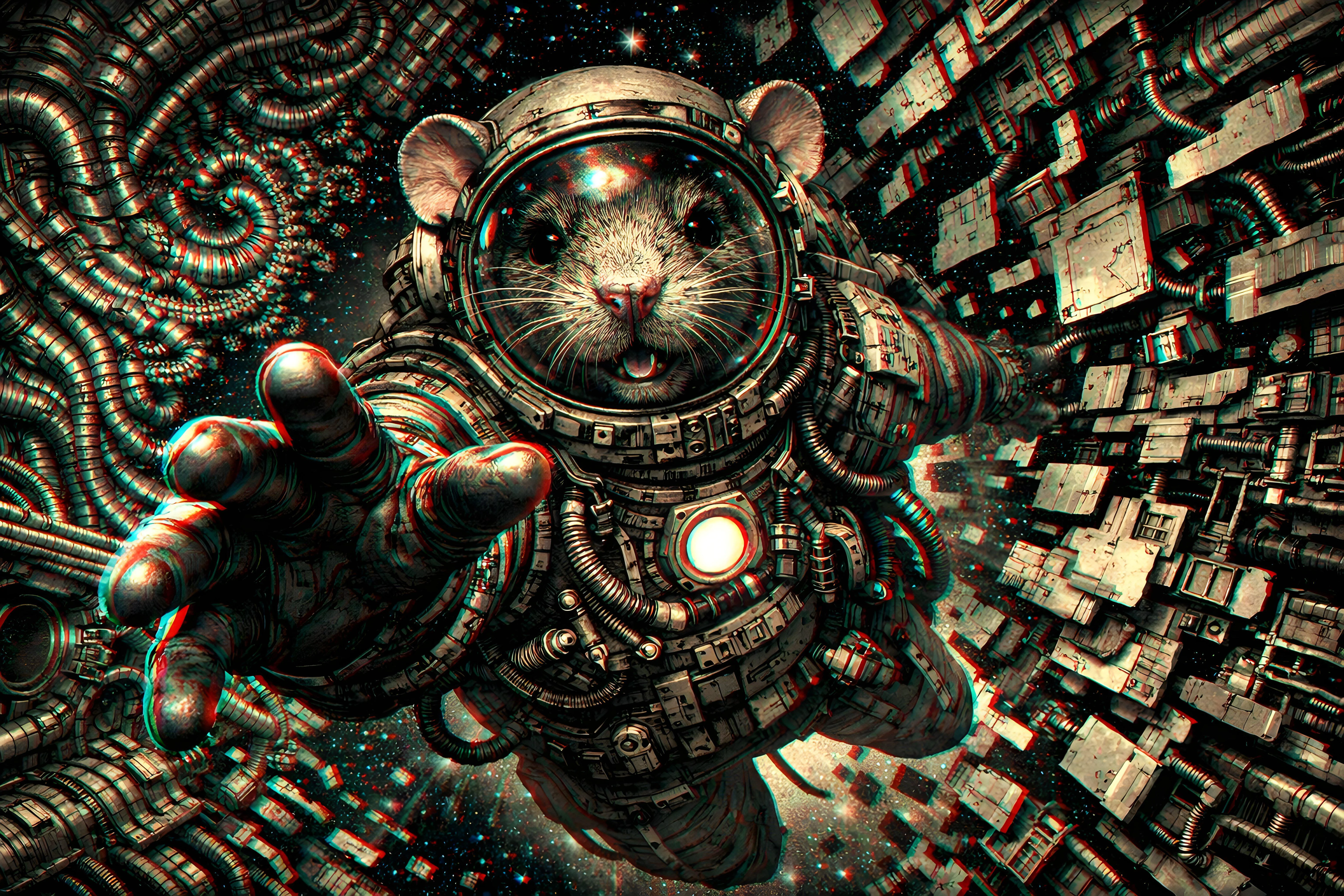 Anaglyph Space Rat picture 1 of 1