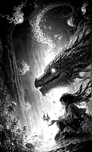 Concept art for the Leviathan and his pet | NINE DEATHS'