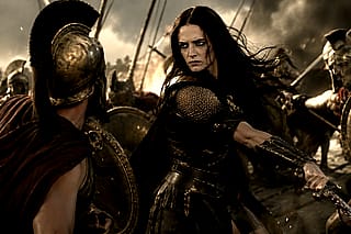 300 fanart: Artemisia in combat'