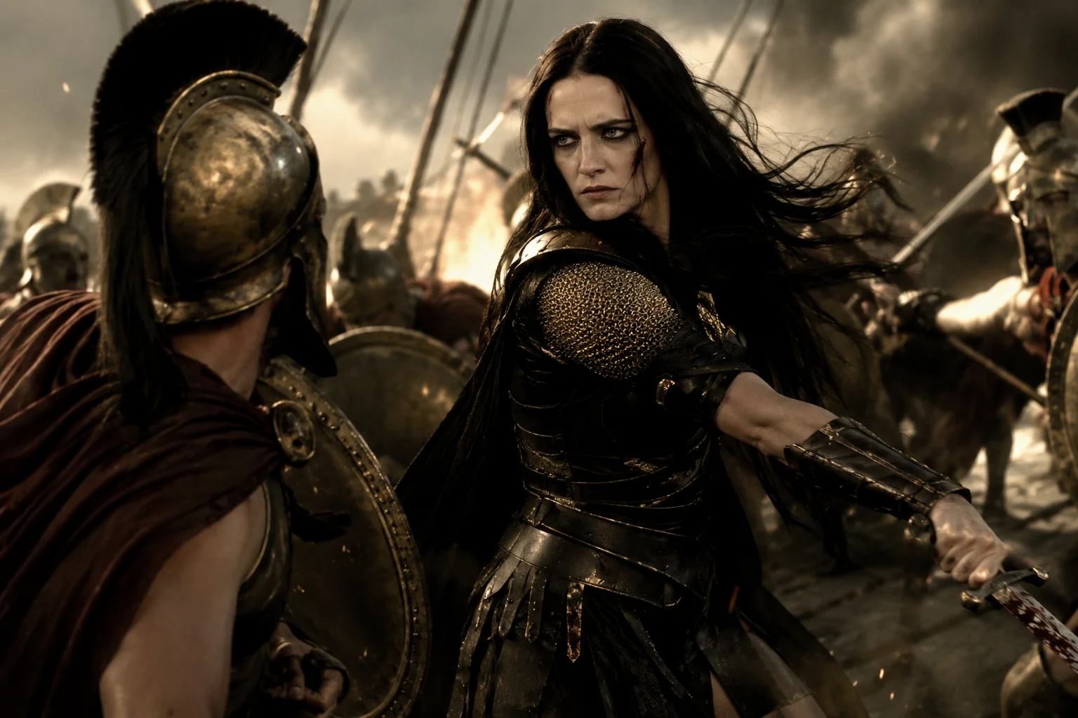 300 fanart: Artemisia in combat picture 1 of 1