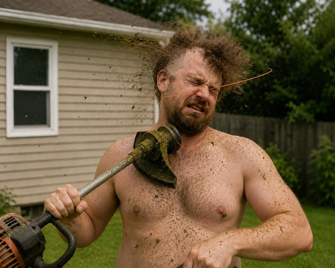 Mowed my hair today picture 1 of 3