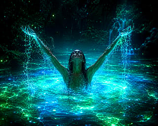 Enjoy a luminescent swim'