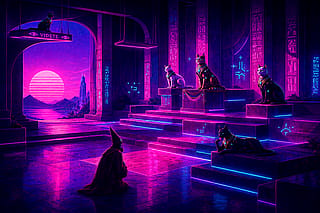 Temple of the Synth Cats'