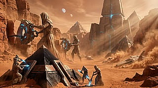 Martian Civilization on Mars 10000 BC - with AI prompt'