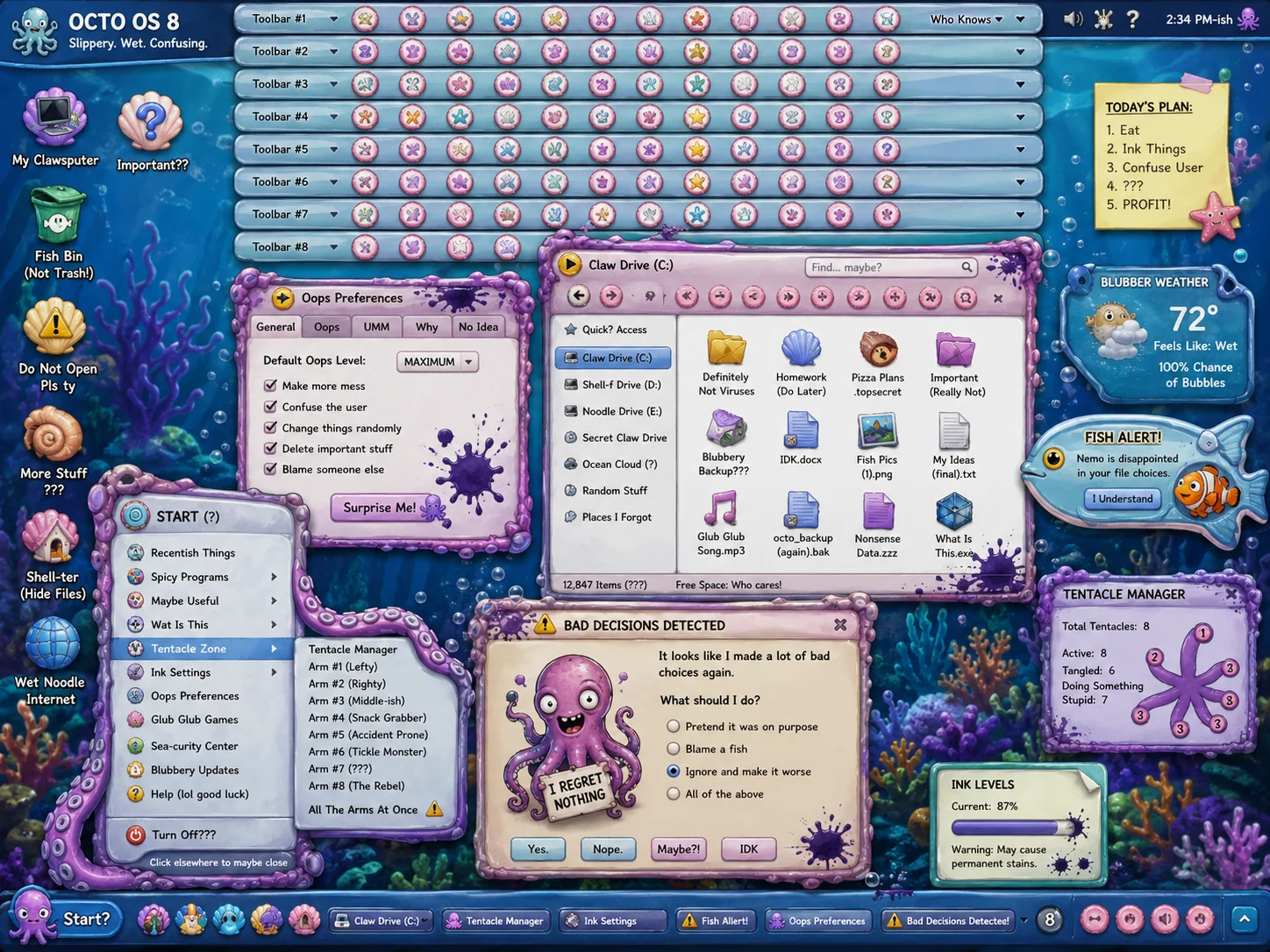 An operating system designed by a stupid octopus picture 1 of 1