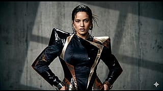 A frame from a non-existing ROSALÍA clip'
