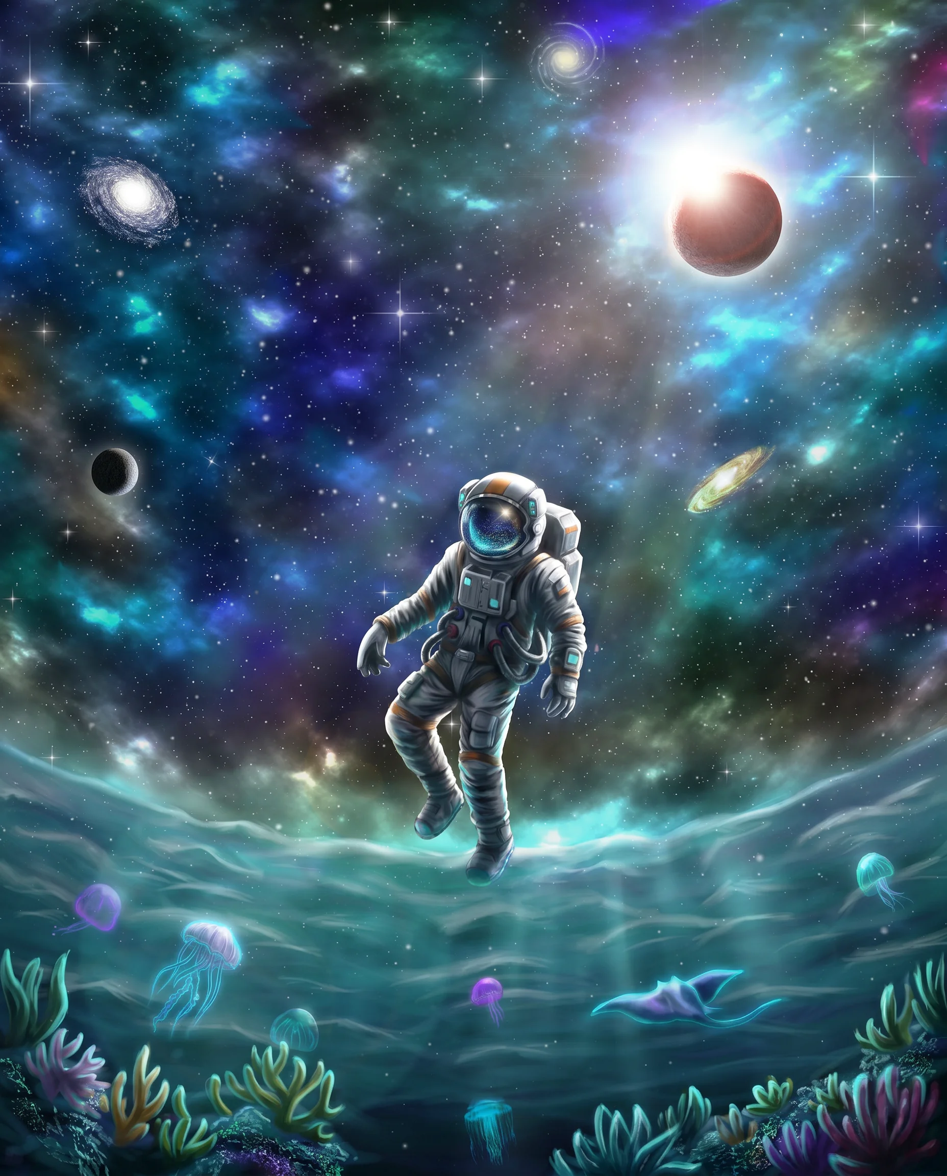 I used Adobe Firefly to enhance my art. My original digital art took 3 weeks via Photoshop then I tweaked it to make it look wowzer 😊. picture 2 of 2